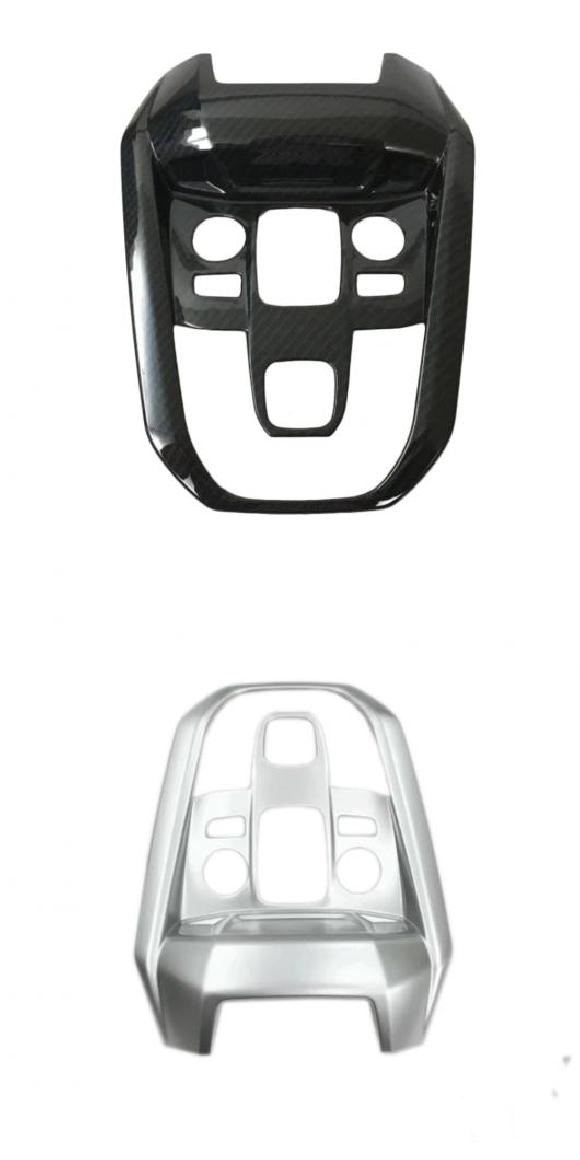 1ピース フロント リア リード ライト ランプ 装飾 トリム フレーム カバー 適用: プジョー/PEUGEOT 5008 2017 2018 ブラック・シルバー AL-KK-3829 AL Interior parts for cars