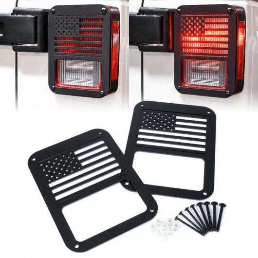エクステリア グリル テールライト リア ランプ カバー ガード U.S. アメリカン 旗 適用: 07-18 ジープ/JEEP ラングラー JK アクセサリー テールライト プロテクター AL-KK-3908 AL Exterior parts for cars