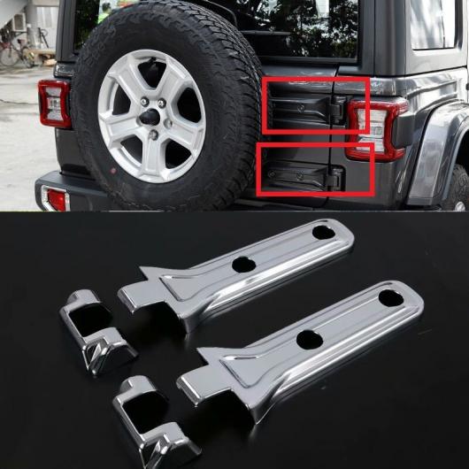 ABS クロームメッキ リア ドア スペア タイヤ テールゲート ヒンジ カバー トリム インテリア アクセサリー 適用: ジープ/JEEP ラングラー JL 2018 2019 AL-KK-4031 AL Exterior parts for cars｜オートパーツエージェンシー2号店