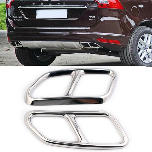 適用: ボルボ/VOLVO XC60 2014-2017 Rライン テール スロート エキゾースト パイプ テール パイプ エキゾースト パイプ カバー マフラー チップ AL-KK-4131 AL Exterior parts for cars