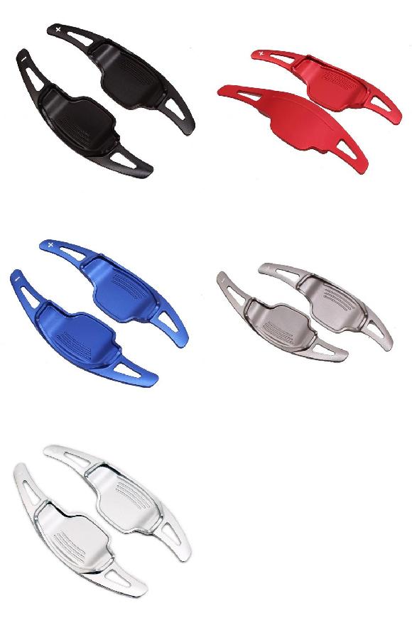 適用: シボレー/CHEVROLET カマロ 2012 2013 2014 2015 アルミニウム 合金 ホイール シフト パドル シフター エクステンション 2ピース 装飾 アクセサリー ブラック～シルバー AL-KK-4174 AL Car parts 9,387円