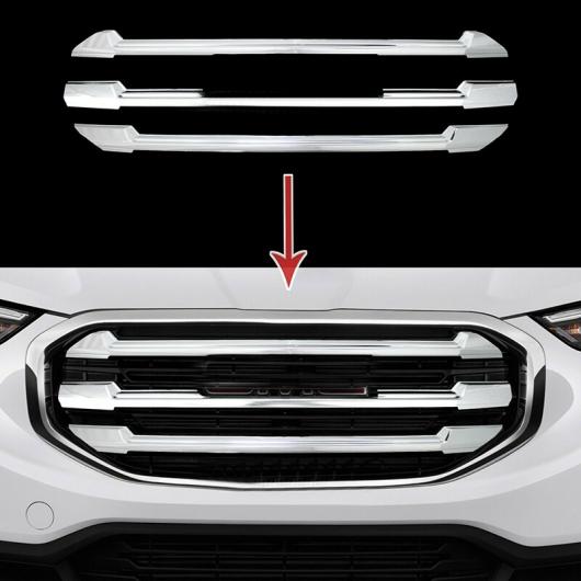 グリル オーバーレイ フロント グリル トリム カバー 適用: GMC テレイン 2018 2019 フロント フード ミドル ビレット メッシュ 水平 トリム AL-KK-4229 AL Exterior parts for cars