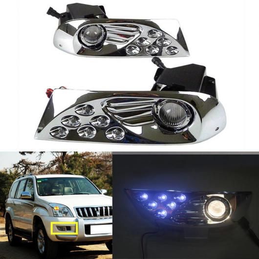 LED デイタイム ランニング ライト DRL フォグライト 適用: トヨタ ランドクルーザー プラド 120 JF120 2003 2004 2005 2006 2007 2008 2009 AL-KK-4233 AL Car parts