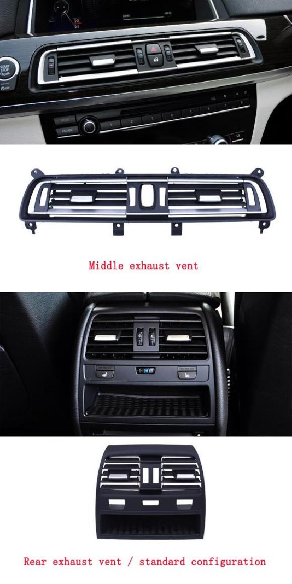 AL A/C エアコン吹き出し口 左 ミドル 右 リア 吹き出し口 パネル グリル カバー 適用: BMW 7シリーズ F01 F02 730 735 740 745 タイプ3・タイプ5 AL-KK-4269 Car parts