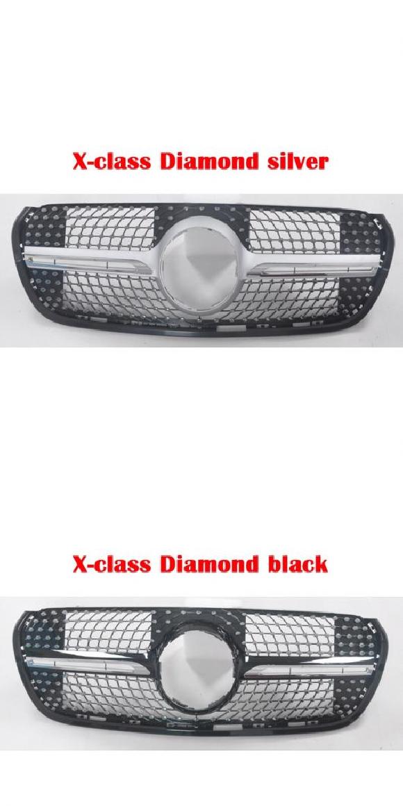 AL ミドル グリル 適用: メルセデスベンツ Xクラス X250D ABS プラスチック バーチカル バー X250 グリッド GT バンパー グリル スタイル 5・スタイル 6 AL-KK-4410 Exterior parts for cars