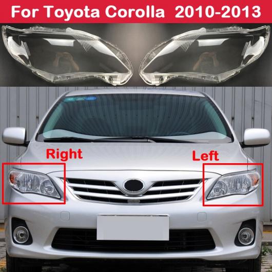 AL フロント ヘッドランプ ガラス ランプ クリア ランプシェード シェル ヘッドライト カバー 適用: トヨタ カローラ 2010-2013 オート ライト ハウジング ケース 左・右 AL-KK-4613 Car parts