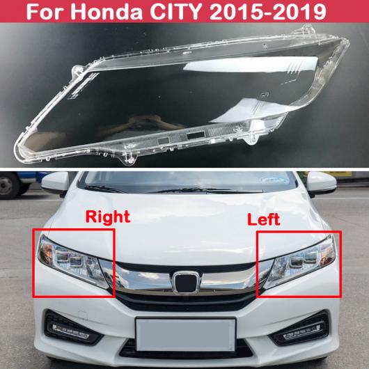 AL クリア ランプシェード ランプ シェル フロント ヘッドランプ ヘッドライト カバー 適用: ホンダ シティ 2015-2019 左・右 AL-KK-4650 Car parts