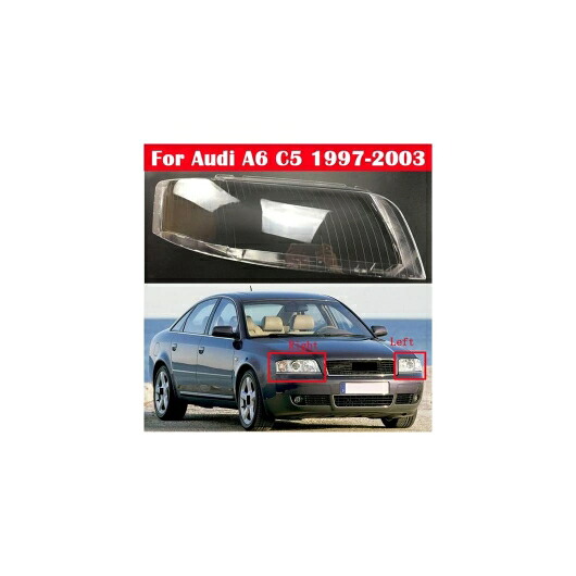 AL フロント ヘッドランプ ヘッドライト ガラス ランプ シェル クリア レンズ カバー 適用: アウディ/AUDI A6 C5 1997-2003 左・右 AL-KK-4581 Car parts|オートパーツエージェンシー2号店