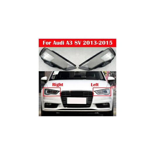 AL フロント クリア ランプカバー ランプシェード キャップ シェル 適用: アウディ/AUDI A3 8V 2013-2015 オート ライト ガラス レンズ ヘッドライト カバー 左・右 AL-KK-4584 Car parts｜オートパーツエージェンシー2号店 21,585円