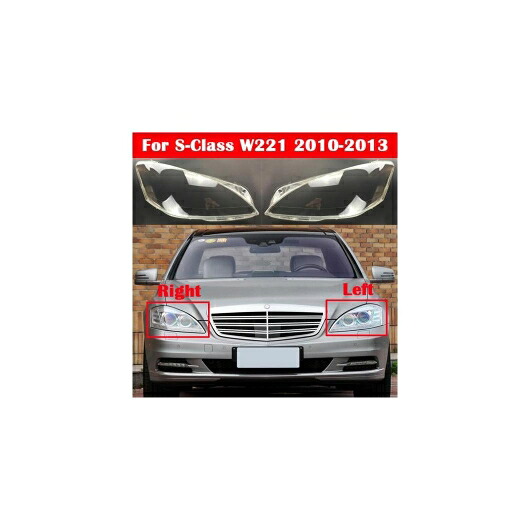 AL ヘッドライト ヘッドランプ ライト ガラス レンズ ケース オート シェル カバー 適用: メルセデスベンツ Sクラス W221 S280 S300 S350 S500 2010-2013 左右 AL-KK-4592 Car parts|オートパーツエージェンシー2号店