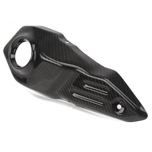 適用: ヤマハ MT-09 MT09 FZ-09 2017-2020 オートバイ カーボンファイバー エキゾースト パイプ カバー シェル ヒート シールド ガード アクセサリー カーボン調 AL-KK-5198 2輪 AL Motorcycle parts