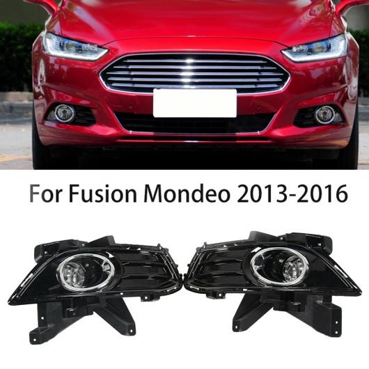 適用: 2013-2016 フォード/FORD フュージョン/モンデオ ペア フロント バンパー フォグライト ランプ バルブ＆ベゼル ブラケット アセンブリ AL-KK-5271 AL Car parts