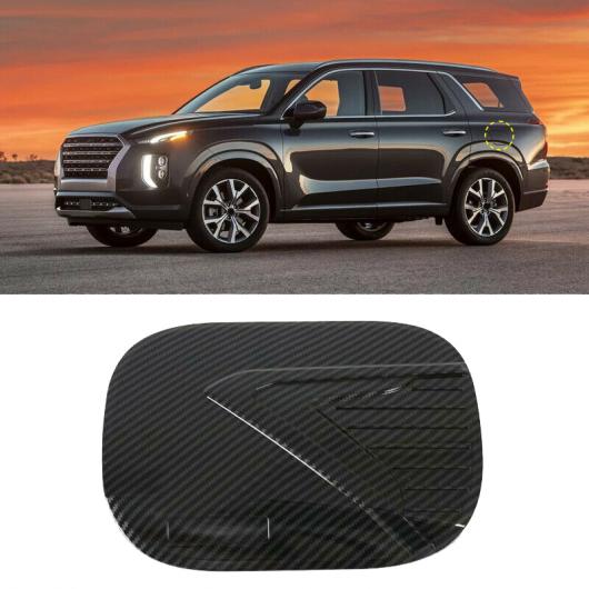 カーボンファイバー オイル フューエル タンク キャップ カバー トリム 適用: ヒュンダイ/現代/HYUNDAI パリセード 2019 2020 カーボン調 AL-KK-5869 AL Exterior parts for cars 6,811円