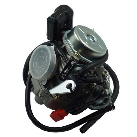 24mm PD24J キャブレター キャブ 適用: GY6 125cc 150cc スクーター ゴーカート ATV シルバー AL-KK-5884 AL Car parts｜オートパーツエージェンシー2号店