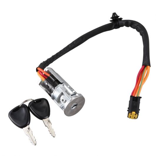 イグニッション スターター キー スイッチ ロック 7702296589 7701472518 7701471098 適用: ルノー/RENAULT ローガン ダチア サンデロ クリオ ブラック AL-KK-6019 AL Car parts｜オートパーツエージェンシー2号店
