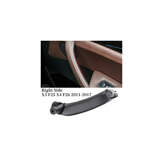 インテリア インナー ドア プル ハンドル プル トリム 適用: BMW F25 F26 X3 X4 2011-2017 フロント＆リア 右側 ブラック AL-KK-6070 AL Interior parts for cars