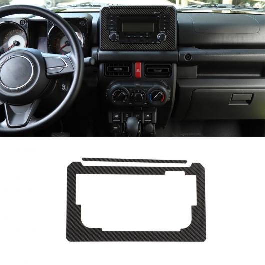 センター コンソール/ダッシュボード/CD スクリーン 装飾 ステッカー 適用: スズキ ジムニー 2019 2020 JB64 JB74 インテリア アクセサリー カーボンファイバー カーボンファイバー A AL-KK-7133 AL Car decorative parts