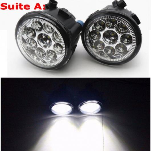 適用: インフィニティ/INFINITI EX35 2008-2012 EX37 13 QX50 2014 2015 9LED フォグライト H11 H8 12V 55W ハロゲン LED フォグ ヘッド ランプ タイプA AL-KK-7432 AL Light lamp for car|オートパーツエージェンシー2号店