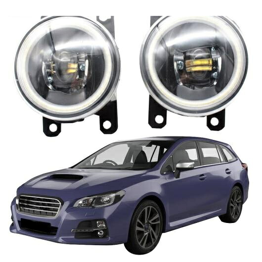 LED フォグライト 適用: スバル レヴォーグ 2015 2016 2017 LED エンジェルアイ DRL カットラインレンズ ホワイト エンジェルアイ AL-KK-7927 AL Car light