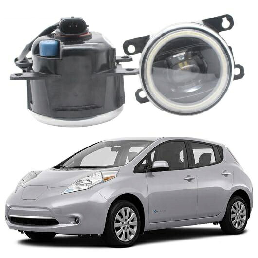 LED フォグライト 適用: 日産 リーフ ZE0 2010 2011 2012-2016 2017 LED エンジェルアイ DRL カットラインレンズ ホワイト エンジェルアイ AL-KK-7933 AL Car light