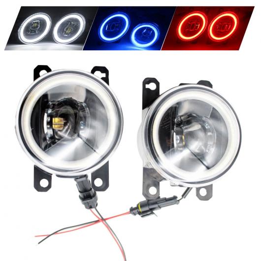 LED フォグライト カットラインレンズ 適用: フォード/FORD フォーカス 2 フォーカス CC フォーカス 3 2005-2014 エンジェルアイ DRL ホワイト エンジェルアイ AL-KK-8009 AL Car light