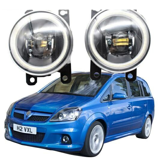 LED フォグライト カットラインレンズ 適用: オペル/OPEL ザフィーラ B OPC 07/2005-2011 ボクスホール/VAUXHALL ザフィーラ VXR LED エンジェルアイ DRL ホワイト エンジェルアイ AL-KK-8039 AL Car light