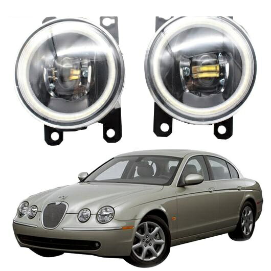 LED フォグライト カットラインレンズ 適用: ジャガー/JAGUAR S-タイプ X200 2003 2004 2005 2006 2007 2008 LED エンジェルアイ DRL フロント ホワイト エンジェルアイ AL-KK-8042 AL Car light｜オートパーツエージェンシー2号店 26,334円