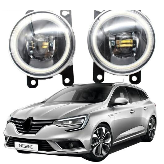 LED フォグライト カットラインレンズ 適用: ルノー/RENAULT メガーヌ IV PHASE I 2016 2017 2018 2019 2020 メガーヌ 4 エンジェルアイ DRL ホワイト エンジェルアイ AL-KK-8078 AL Car light｜オートパーツエージェンシー2号店