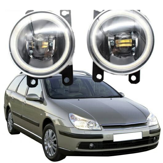 LED フォグライト カットラインレンズ 適用: シトロエン/CITROEN C5 DE DC エステート ハッチバック サルーン ブレーク 2005-2008 エンジェルアイ DRL ホワイト エンジェルアイ AL-KK-8100 AL Car light 27,818円