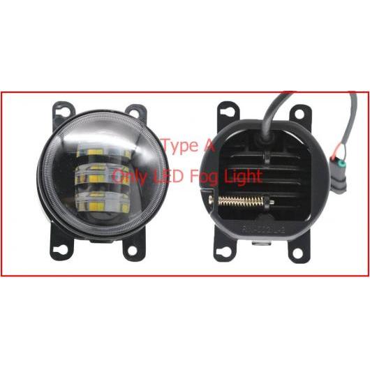 2ピース LED エンジェルアイ DRL 適用: ホンダ オデッセイ 2014 2015 2016 2017 LED フォグライト 2色 LED フォグ LED DRL・LEDフォグライトのみ エンジェルアイなし AL-KK-8162 AL Car light