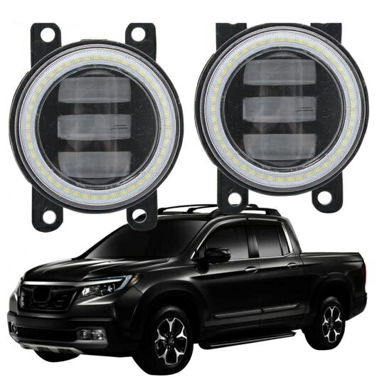 Al 2ピース Led エンジェルアイ Drl 適用 ホンダ リッジライン 17 18 19 Led フォグライト 2色 レンズ 12v Led フォグ Led Drl ホワイト エンジェルアイ Al Kk 8163 Tnfarmersmarkets Org