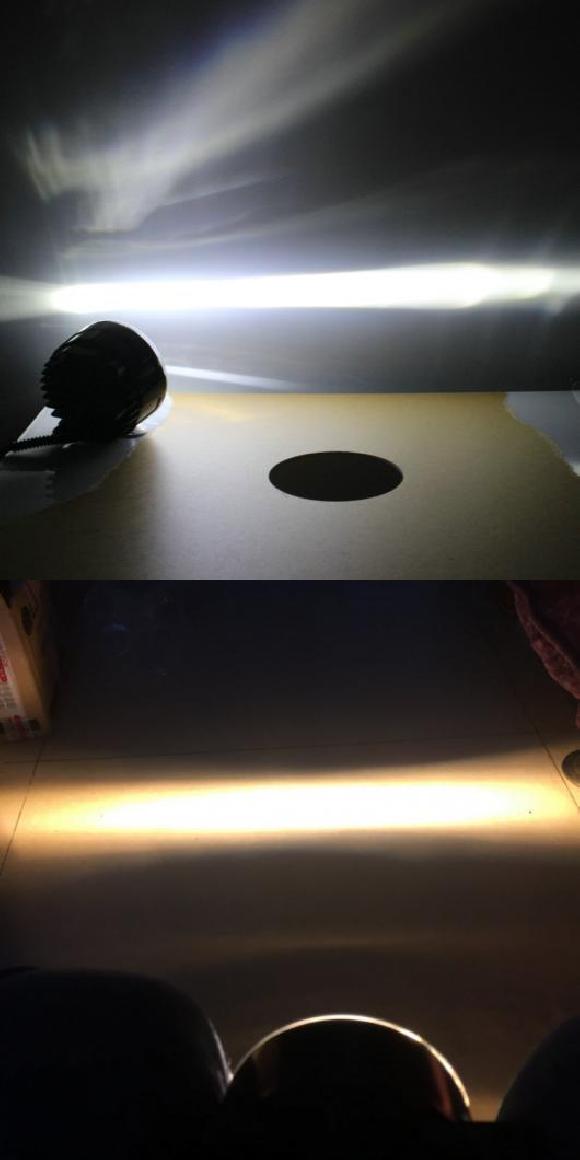 適用: 三菱 ASX 2013-2016 2in1 18W 1800LM LED フォグライト ホワイト カットラインレンズ ホワイト LED フォグランプ・イエロー LED フォグランプ ホワイト LED DRL AL-KK-8298 AL Car light