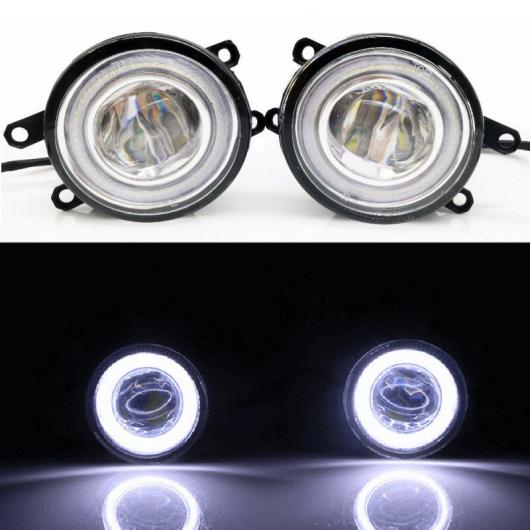 適用: トヨタ アーバン クルーザー 2009 2in1 LED カットラインレンズ フォグライト ランプ 3色 エンジェルアイ DRL ホワイト エンジェルアイ AL-KK-8366 AL Car light