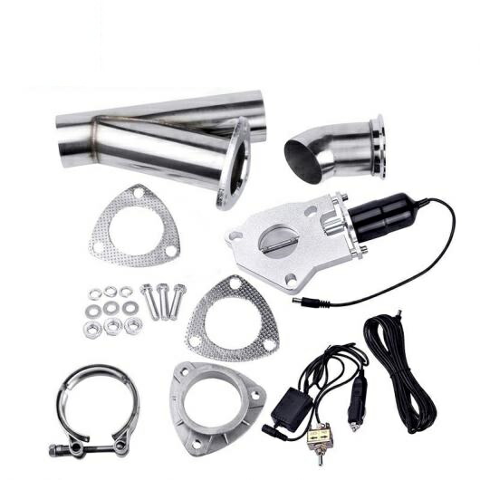 3 サイズ ステンレス スチール ヘッダー Y パイプ 電動 エキゾースト カットアウト キット マニュアル スイッチ AL-LL-0190 AL Car parts