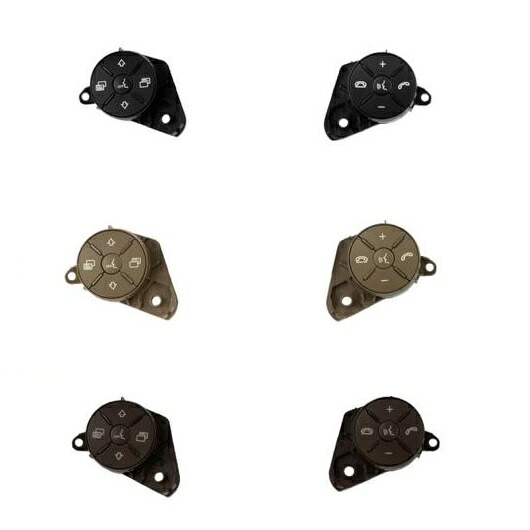 LH + RH ステアリング ホイール スイッチ コントロール ボタン トリム カバー 適用: メルセデス W164 ML GL W251 R クラス 2007-2011 ブラック 左~ブラウン 右 AL-LL-1245 AL Car parts