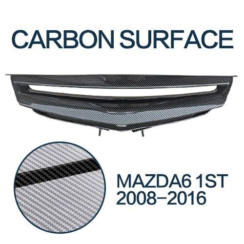 レーシング グリル バンパー カーボン サーフェス メッシュ フロント グリル アクセサリー 適用: 初代 MAZDA6 2008-2016 カーボン調 AL-LL-1453 AL Exterior parts for cars 29,887円