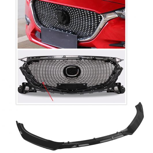 適用: MAZDA3 アクセラ 2017 2018 ABS バンパー グリル アッパー グリル スポイラー リップ フロント ブラケット レーシング グリル ブラック AL-LL-1344 AL Exterior parts for cars