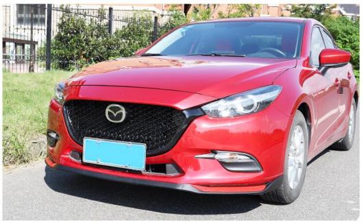 適用: MAZDA3 アクセラ 2017-2018 レーシング グリル スタイル フロント レーシング グリル ブラック フロント バンパー ブラック AL-LL-1440 AL Exterior parts for cars|オートパーツエージェンシー2号店
