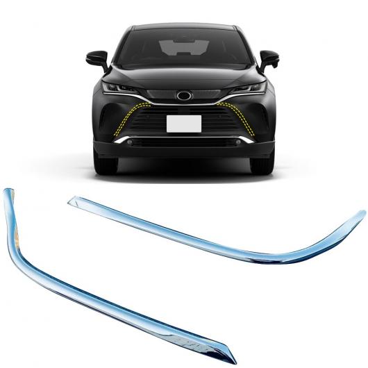 適用: トヨタ ハリアー ヴェンザ XU80 2020 2021 ABS クローム フロント センター グリル サイド モールディング ストリップ カバー トリム 2ピース AL-LL-1621 AL Exterior parts for cars