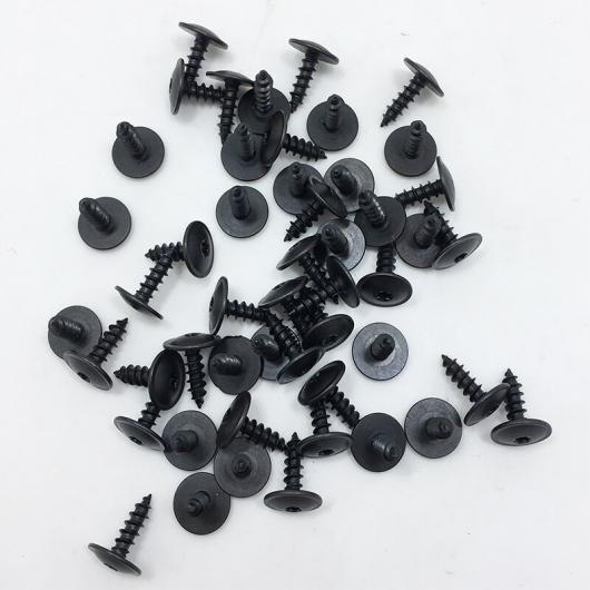 50ピース スプラッシュ シールド ドア クリップ スクリュー ナット 5X16 適用: ティグアン アマロック パサート イオス CC フェートン ビートル ジェッタ ゴルフ ポロ N90974701 AL-LL-4662 AL Car parts