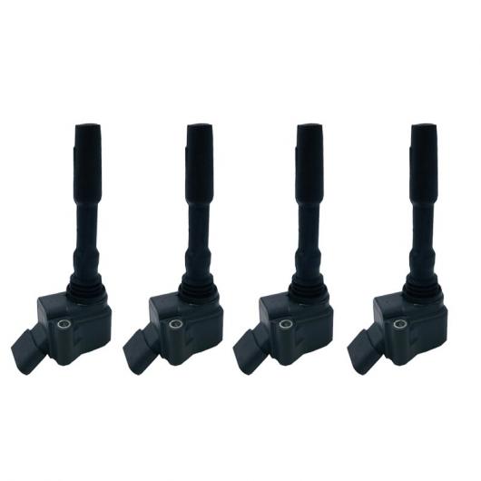 4ピース EA888 エンジン イグニッション コイル アウディ用 2013-2015 A3 A4 B8 B9 A5 クアトロ VW ゴルフ パサート B8 1.8L/2.0L 06H905110D 06K 905 110G 4ピース AL-LL-5164 AL Car parts