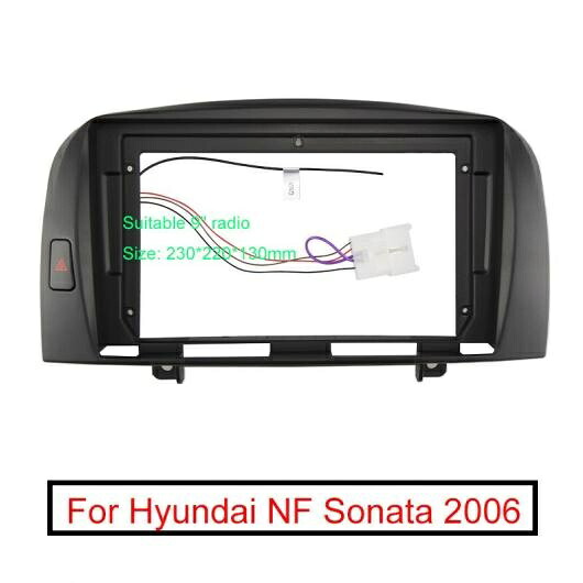 オーディオ 9 ビッグ スクリーン フレーム アダプタ 適用: ヒュンダイ/現代/HYUNDAI NF ソナタ 2DIN ダッシュ DVD プレーヤー フィッティング パネル フレーム キット AL-LL-6205 AL Interior parts for cars