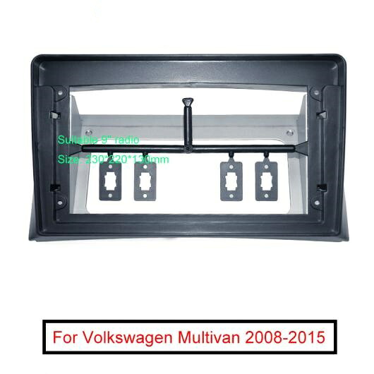 ステレオ 9インチ ビッグ スクリーン フレーム アダプタ 適用: フォルクスワーゲン/VOLKSWAGEN マルチバン 2DIN ダッシュ オーディオ フィッティング パネル フレーム キット AL-LL-6224 AL Interior parts for cars｜オートパーツエージェンシー2号店