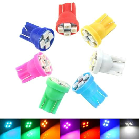 20ピース ハイ パワー T10 1210 4LED 3528 4SMD W5W/194/168 LED ライト バルブ ホワイト～クリスタルブルー AL-LL-6513 AL Car parts