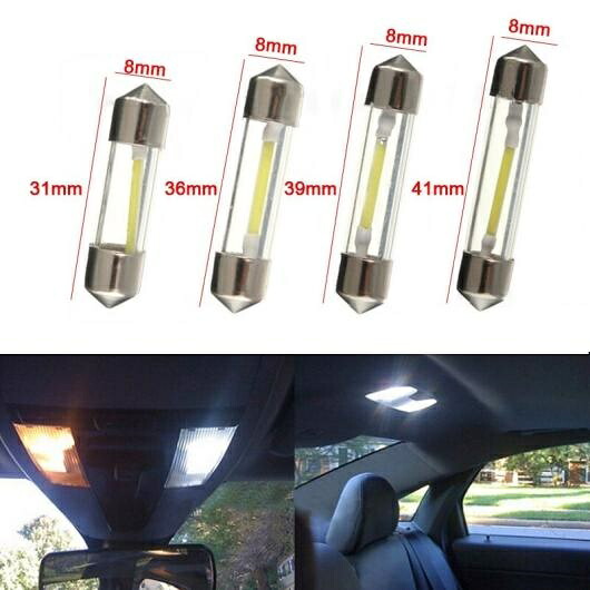 50ピース ホワイト COB LED チップ C5W インテリア ガラス レンズ フェストゥーン ドーム リード ライト 31mm～41mm AL-LL-7104 AL Car parts｜オートパーツエージェンシー2号店