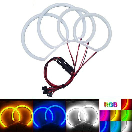 1セット オート HALO リング コットン ライト SMD LED エンジェルアイ 適用: E46/5 E46 コンパクト 2000-2004 E83/X3 DRL 4色 ホワイト~イエロー AL-LL-7618 AL Car parts
