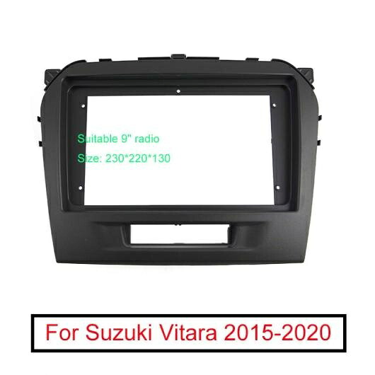ラジオ オーディオ 9 ビッグ スクリーン 2DIN フレーム アダプタ 適用: スズキ ビターラ DVD プレーヤー ダッシュ フィッティング パネル フレーム キット AL-LL-7948 AL Interior parts for cars|オートパーツエージェンシー2号店