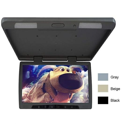 12V バス 19インチ ルーフ マウント TFT LCD モニター フリップ ダウン モニター タッチ ボタン AL-LL-7994 AL Car parts
