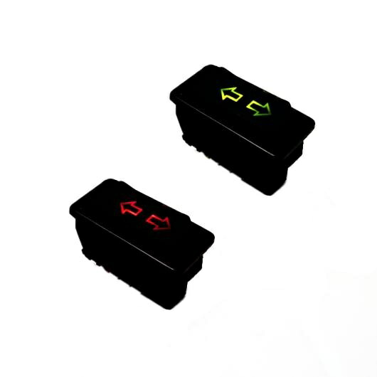 20ピース ユニバーサル ダブル アロー 5PINS パワー ウインドウ スイッチ 12V/24V 20A イルミネーション インジケーター レッド・グリーン AL-LL-8049 AL Car parts