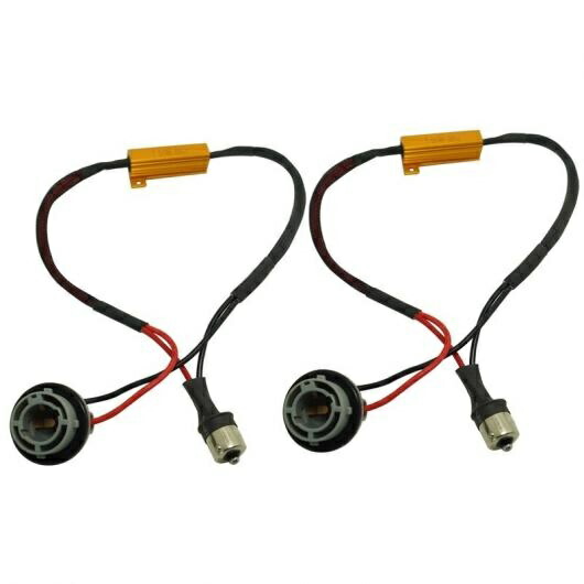 10ピース 1156 ノーエラー ロード レジスタ ちらつき防止 デコーダ 適用: LED ライト AL-LL-8140 AL Car parts